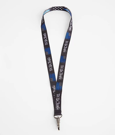 Blue Line Lanyard