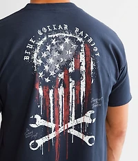 Blue Collar Skull T-Shirt