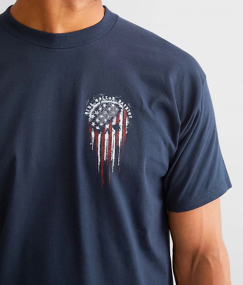 Blue Collar Skull T-Shirt