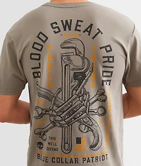 Blue Collar Blood Sweat Pride T-Shirt