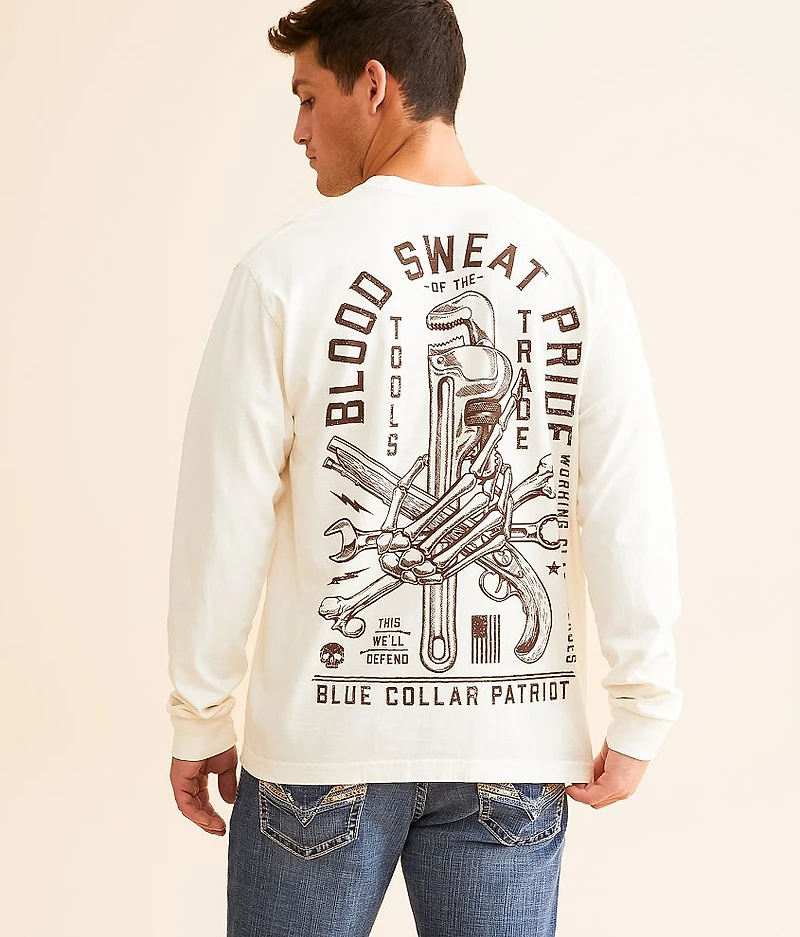 Blood Sweat Pride Blue Collar T-Shirt