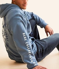 Choke Hold Blue Collar Hooded Sweatshirt