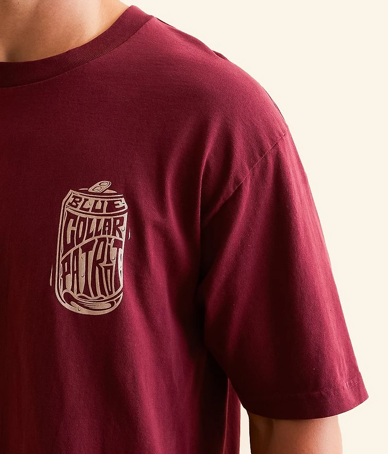 Blue Collar Crushing Cans T-Shirt