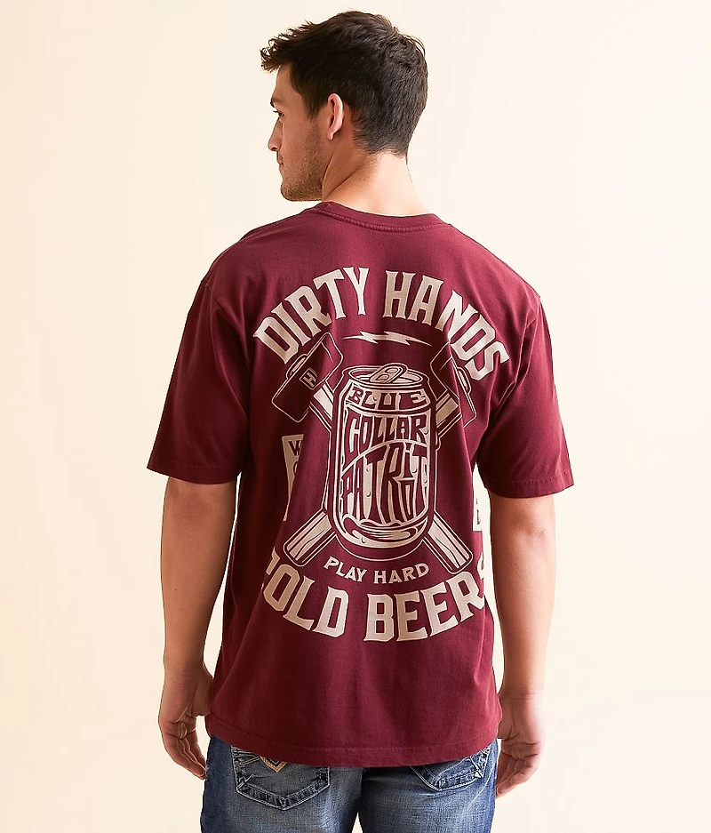 Blue Collar Crushing Cans T-Shirt