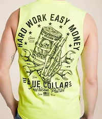 Blue Collar Hard Work Muscle Tank Top