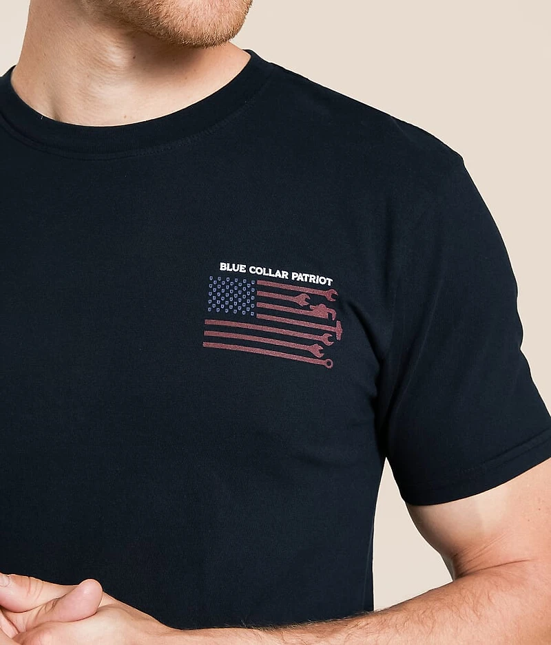 Blue Collar Trade Flag T-Shirt