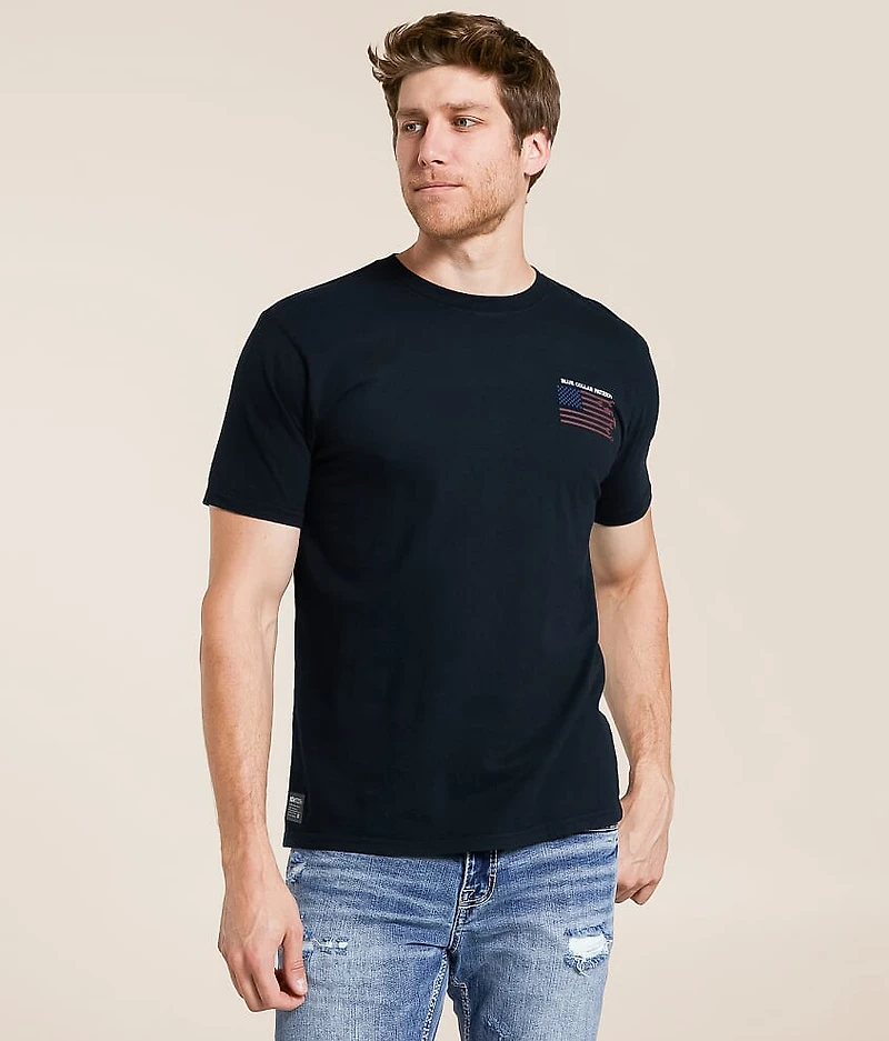 Blue Collar Trade Flag T-Shirt