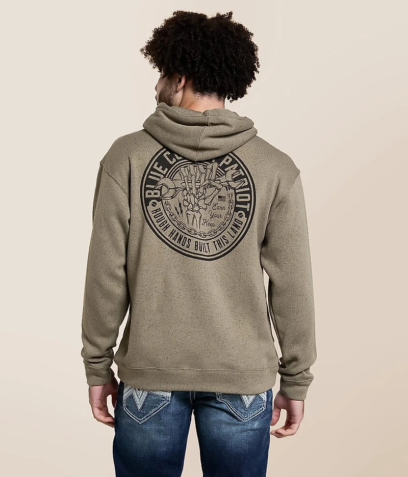 Blue Collar Rough Hands Hooded Sweatshirt