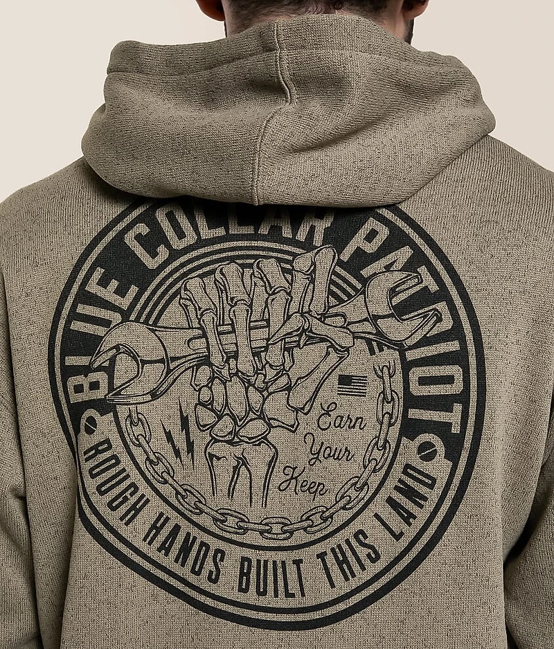 Blue Collar Rough Hands Hooded Sweatshirt