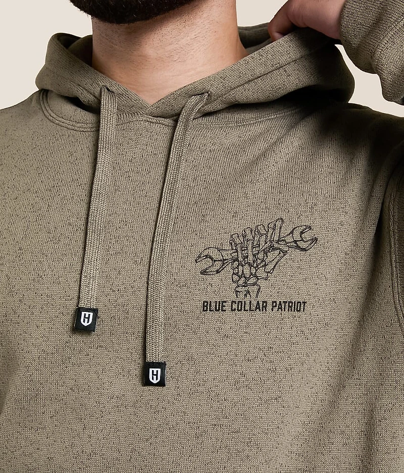 Blue Collar Rough Hands Hooded Sweatshirt
