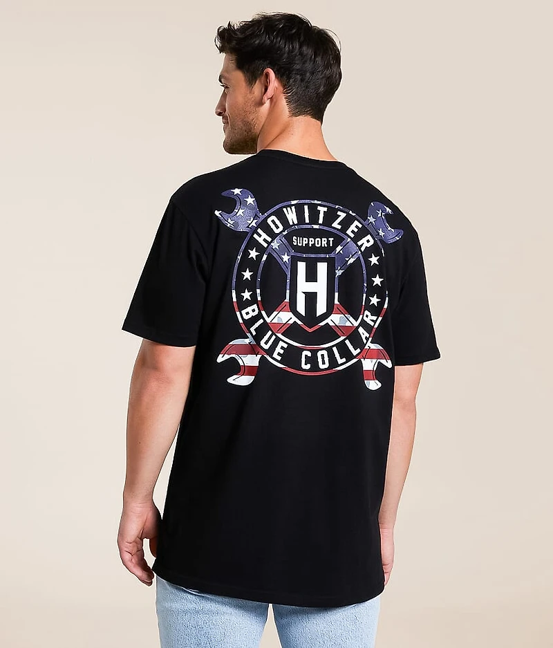 Blue Collar Cross Wrench T-Shirt