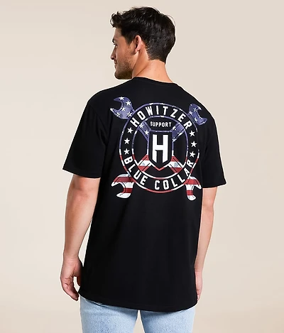 Blue Collar Cross Wrench T-Shirt