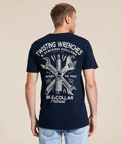 Howitzer Blue Collar Sparked T-Shirt