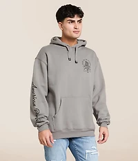 Blue Collar Hard Work Hooded Sweatshirt