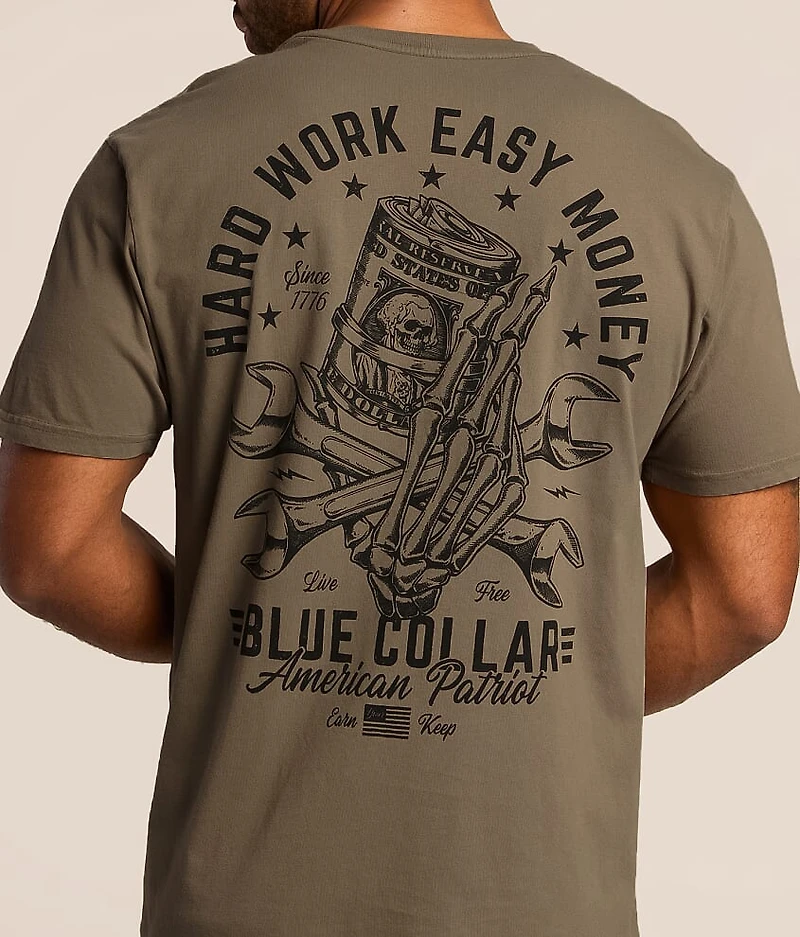 Blue Collar Hard Work T-Shirt