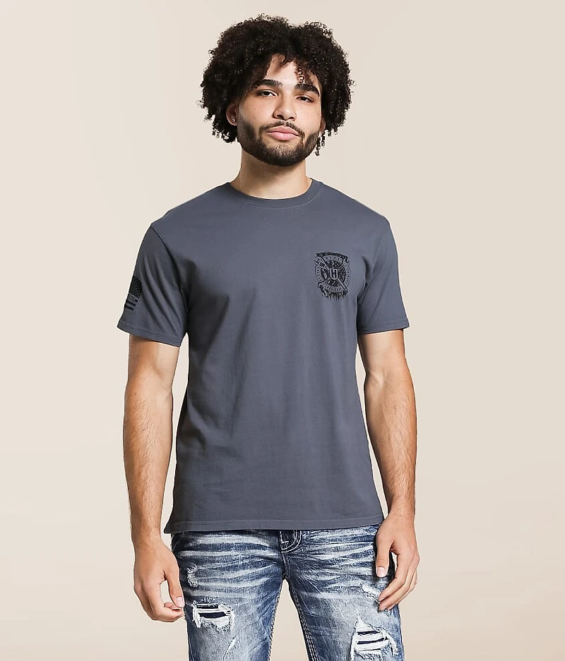 Blue Collar Name Plate T-Shirt