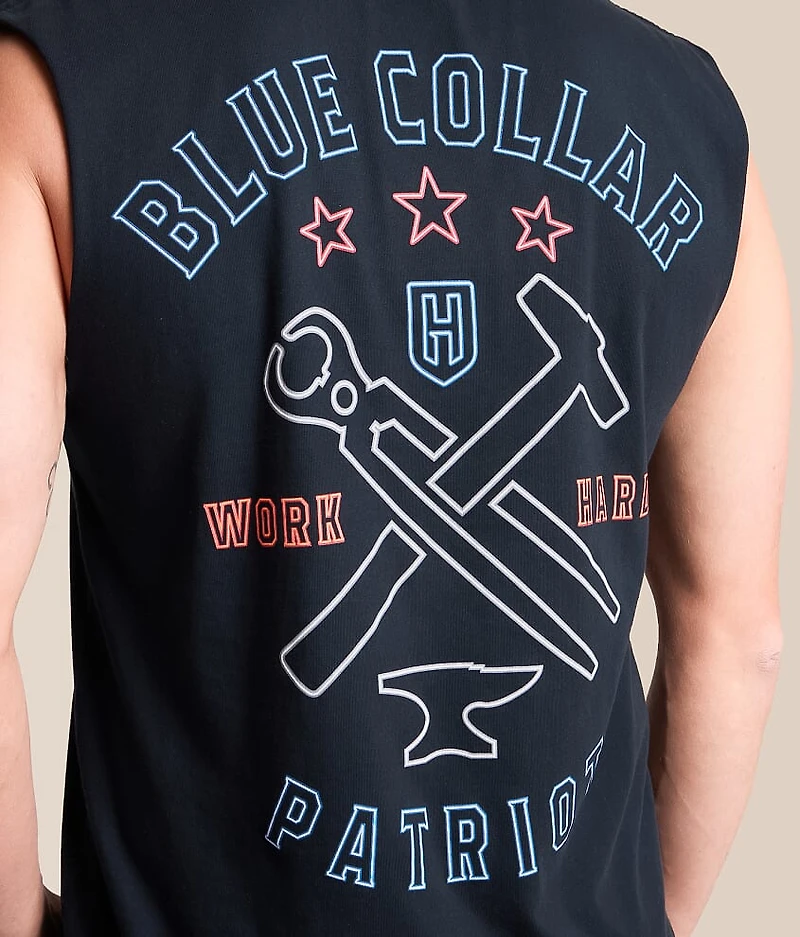 Blue Collar Signage Tank Top