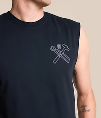 Blue Collar Signage Tank Top