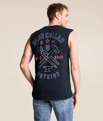 Blue Collar Signage Tank Top