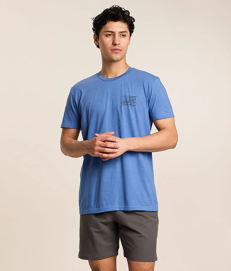 Blue Collar Wrench Flag T-Shirt