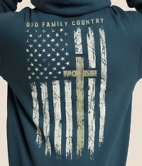 God Family Country Hooded Sweatshirt