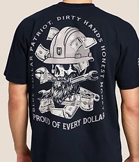 Blue Collar Hard Dollars Heavyweight T-Shirt