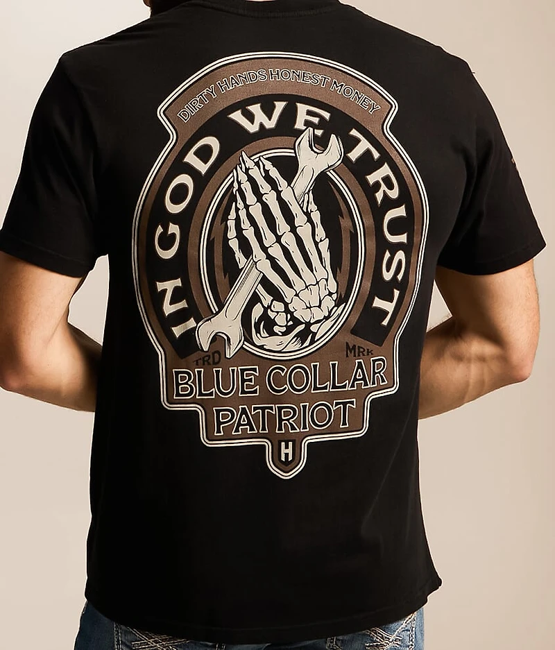 Blue Collar God We Trust T-Shirt