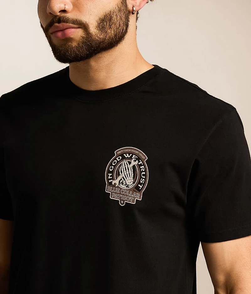 Blue Collar God We Trust T-Shirt