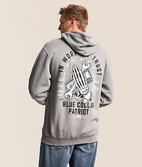 Blue Collar Work We Trust Hooded Sweatshirt
