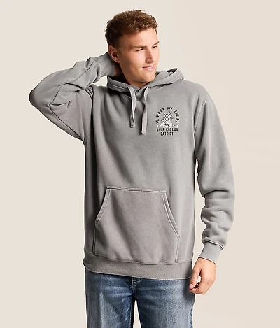 Blue Collar Work We Trust Hooded Sweatshirt