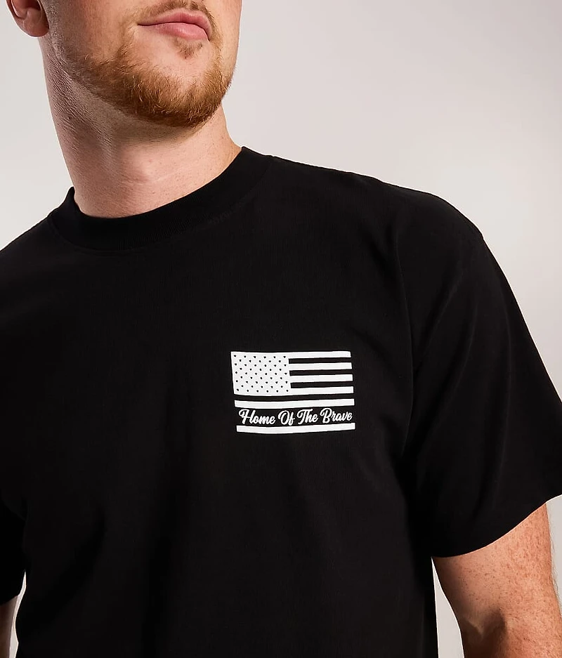 Blue Collar Home Of The Brave T-Shirt