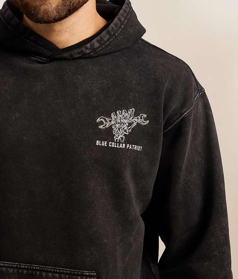 Blue Collar Rough Hands Hooded Sweatshirt