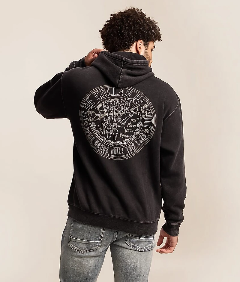 Blue Collar Rough Hands Hooded Sweatshirt