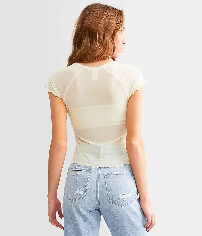 Sinful Rose Dagger Mesh T-Shirt