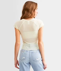 Sinful Rose Dagger Mesh T-Shirt