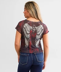 Angel Wings Mesh Top