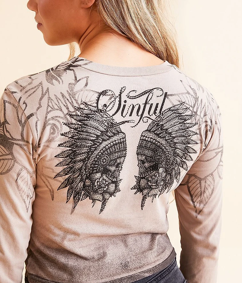 Thunder Sky Cropped T-Shirt
