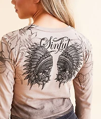 Thunder Sky Cropped T-Shirt