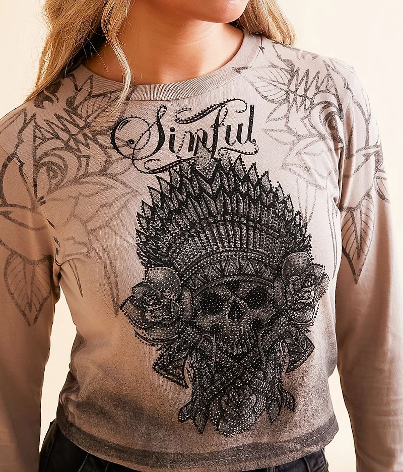 Thunder Sky Cropped T-Shirt