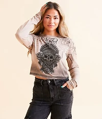 Thunder Sky Cropped T-Shirt