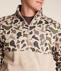 Camo Fleece Quarter Zip Pullover