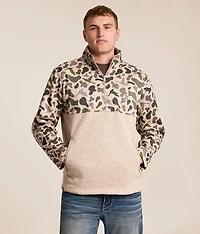 Camo Fleece Quarter Zip Pullover