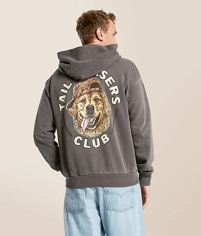 Tail Chasers Club Dog Hat Hooded Sweatshirt