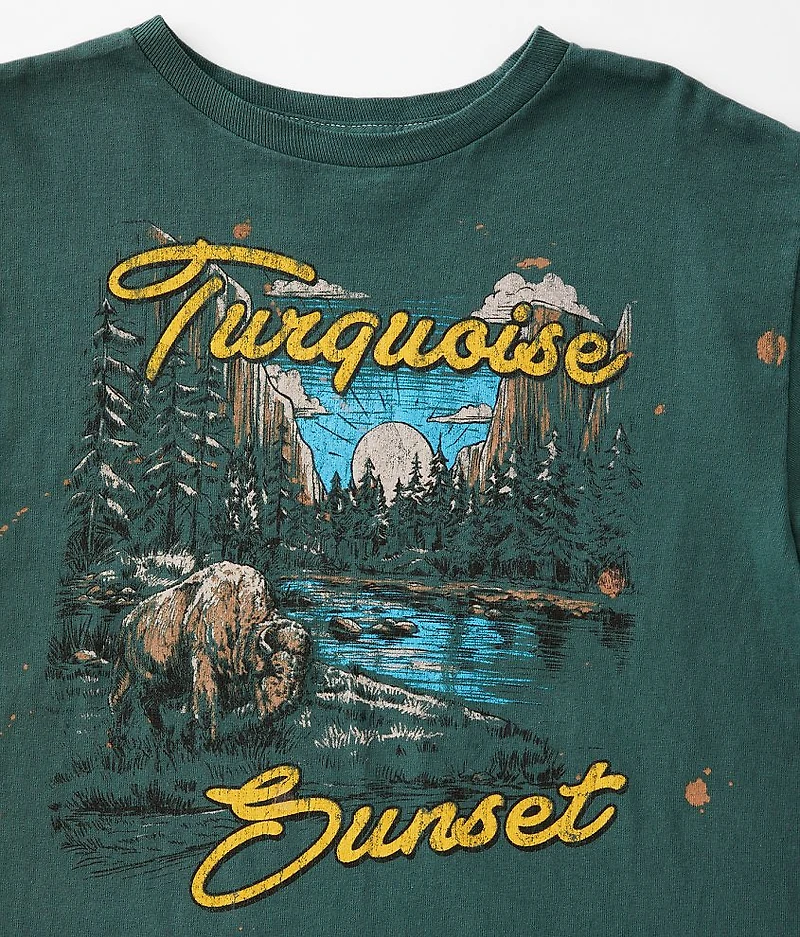 Girls - Turquoise Sunset T-Shirt