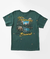 Girls - Turquoise Sunset T-Shirt