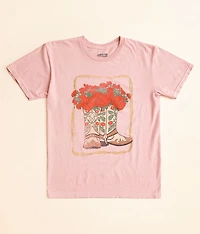 Girls - Boot & Roses Oversized T-Shirt