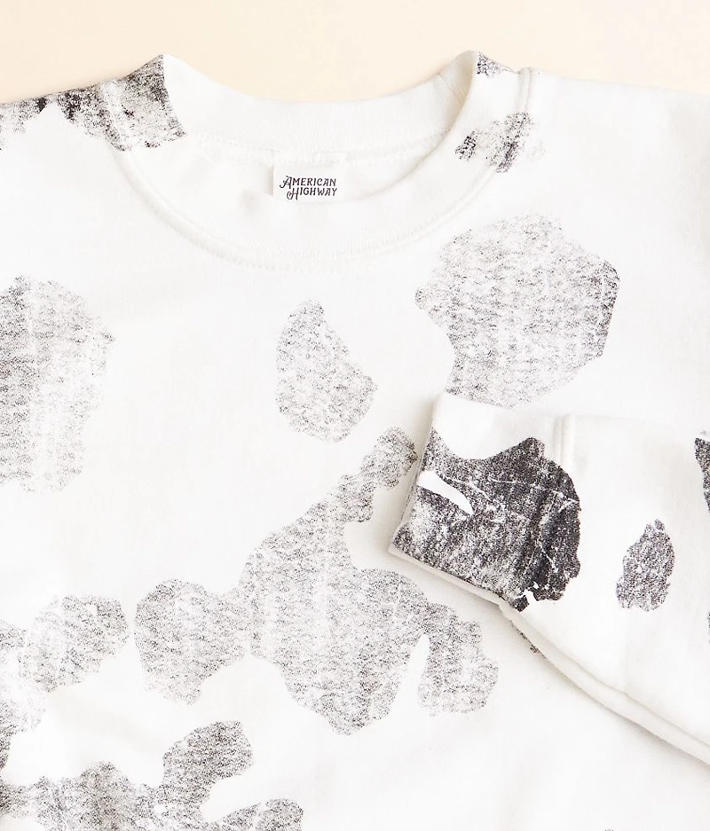 Girls - Cow Spot Pullover