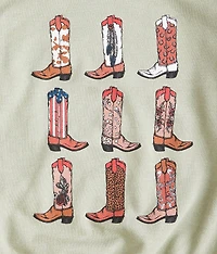 Girls - Cowgirl Boots Pullover
