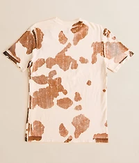 Girls - Yee Haw Cow Print T-Shirt