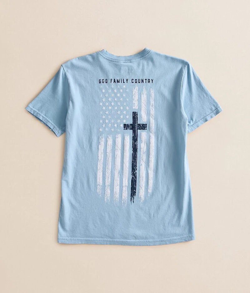 Boys - God Family & Country T-Shirt